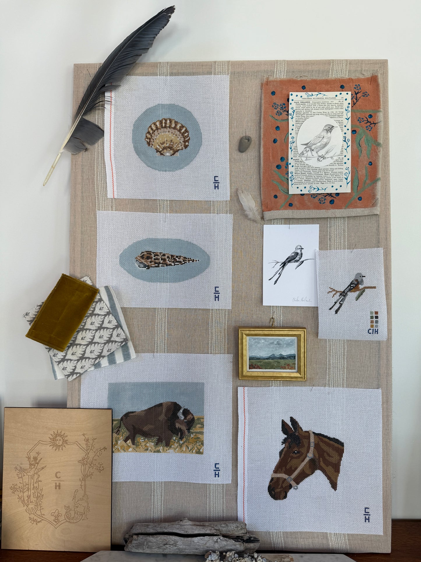 Seashell 2 Needlepoint Canvas